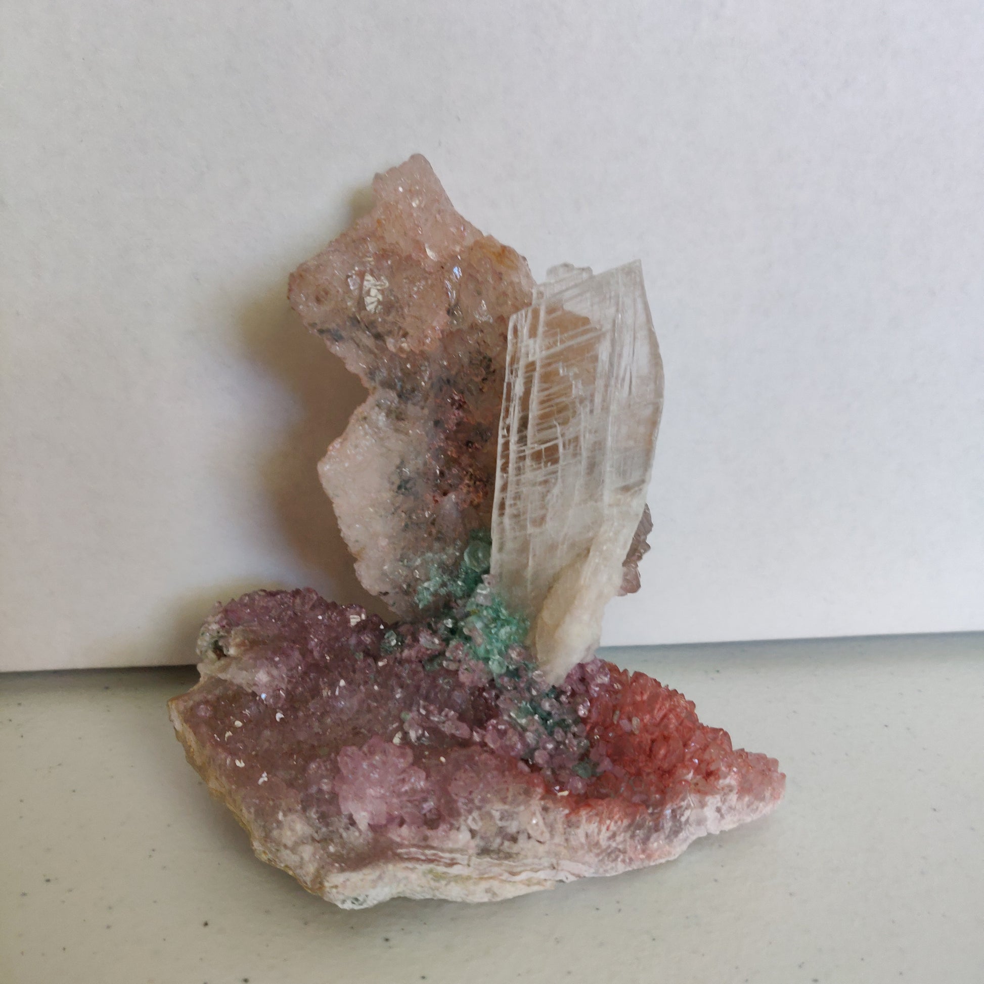 Amethyst & Selenite Sculpture (#4) - Simply Affinity