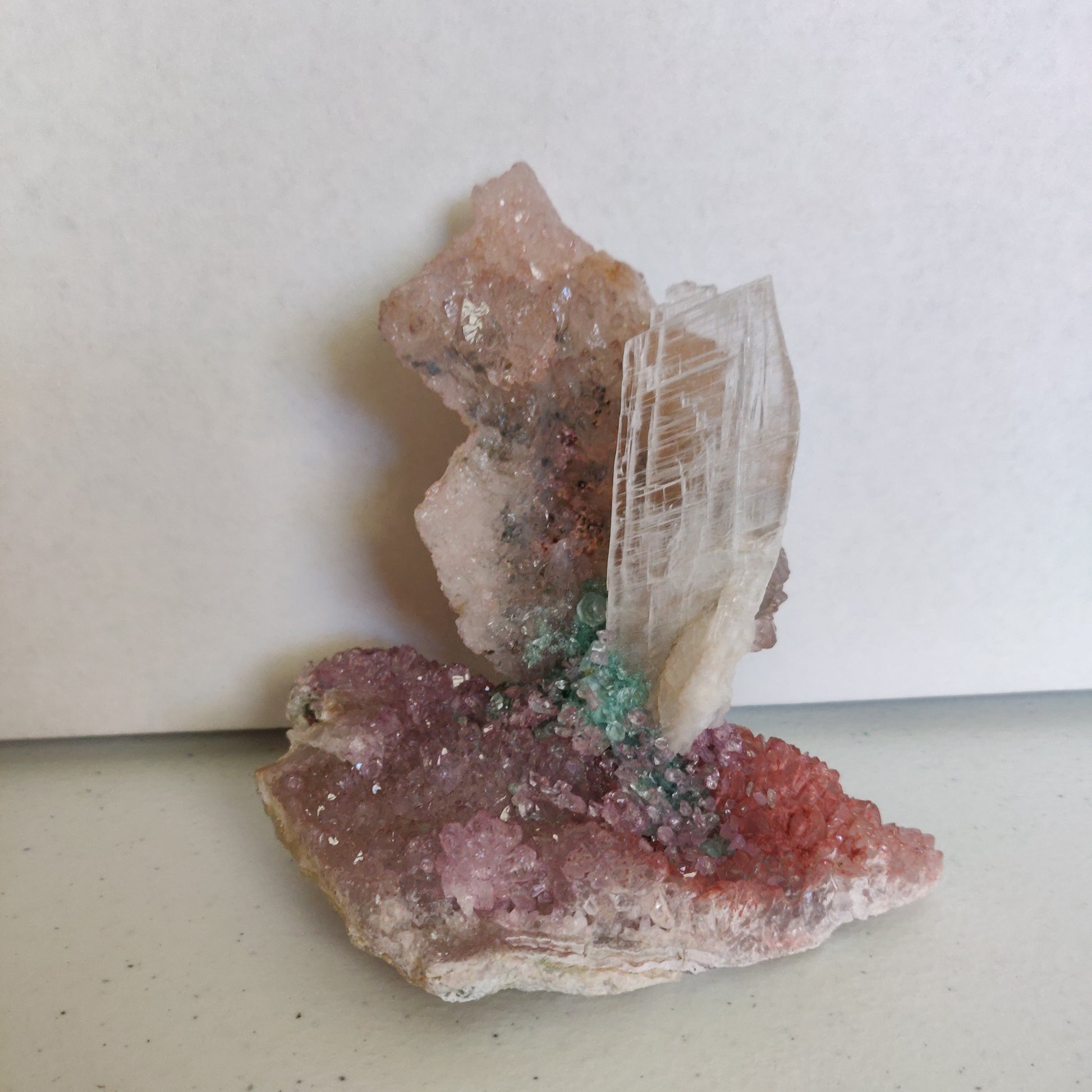 Amethyst & Selenite Sculpture (#4) - Simply Affinity