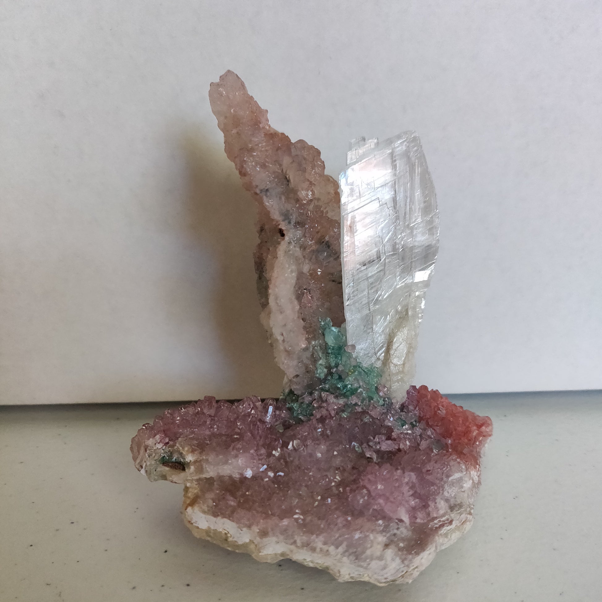 Amethyst & Selenite Sculpture (#4) - Simply Affinity