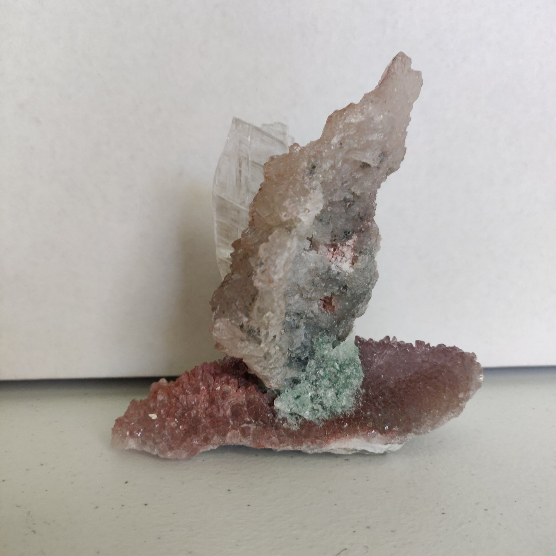 Amethyst & Selenite Sculpture (#4) - Simply Affinity