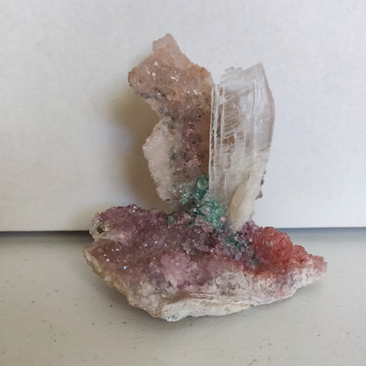 Amethyst & Selenite Sculpture (#4) - Simply Affinity