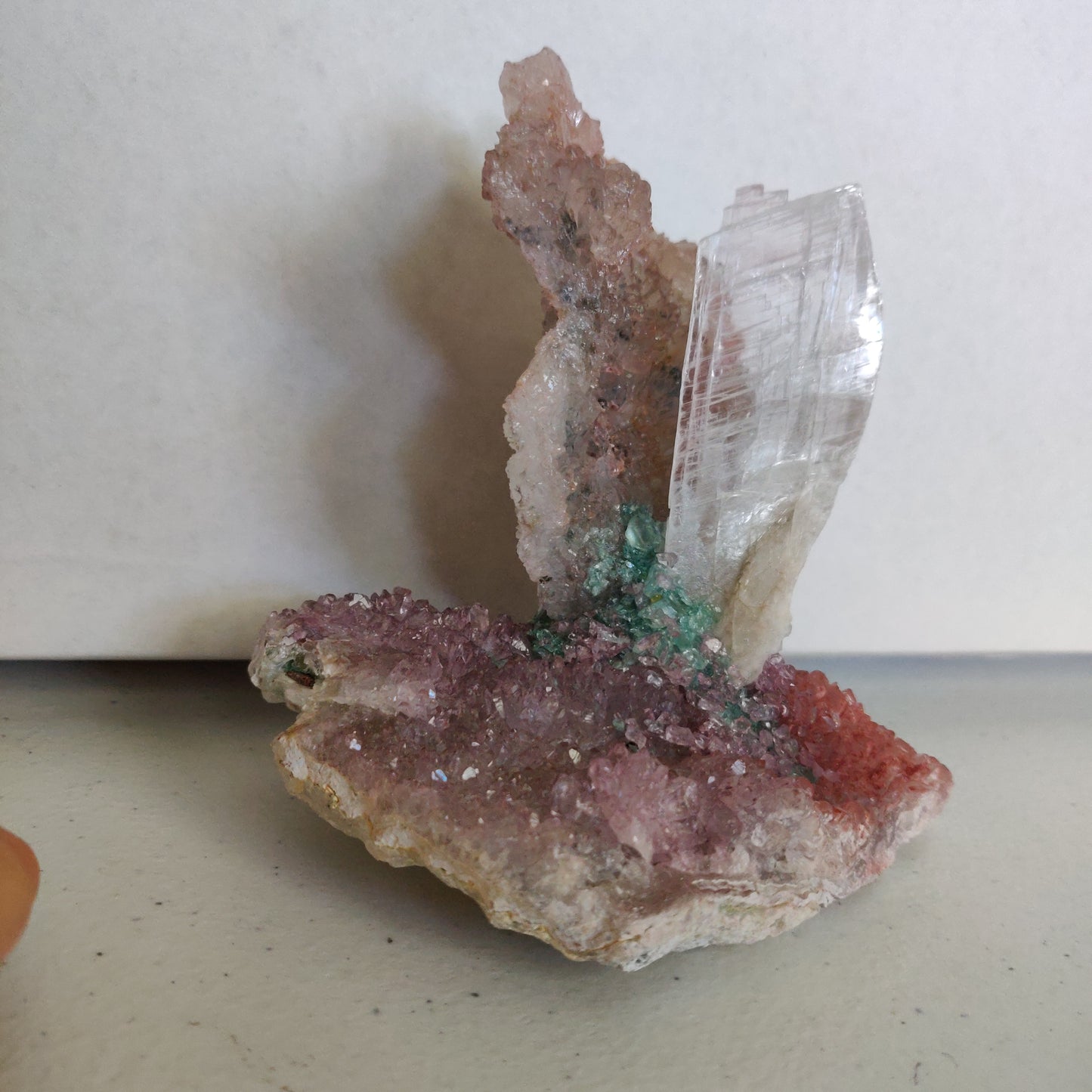 Amethyst & Selenite Sculpture (#4) - Simply Affinity
