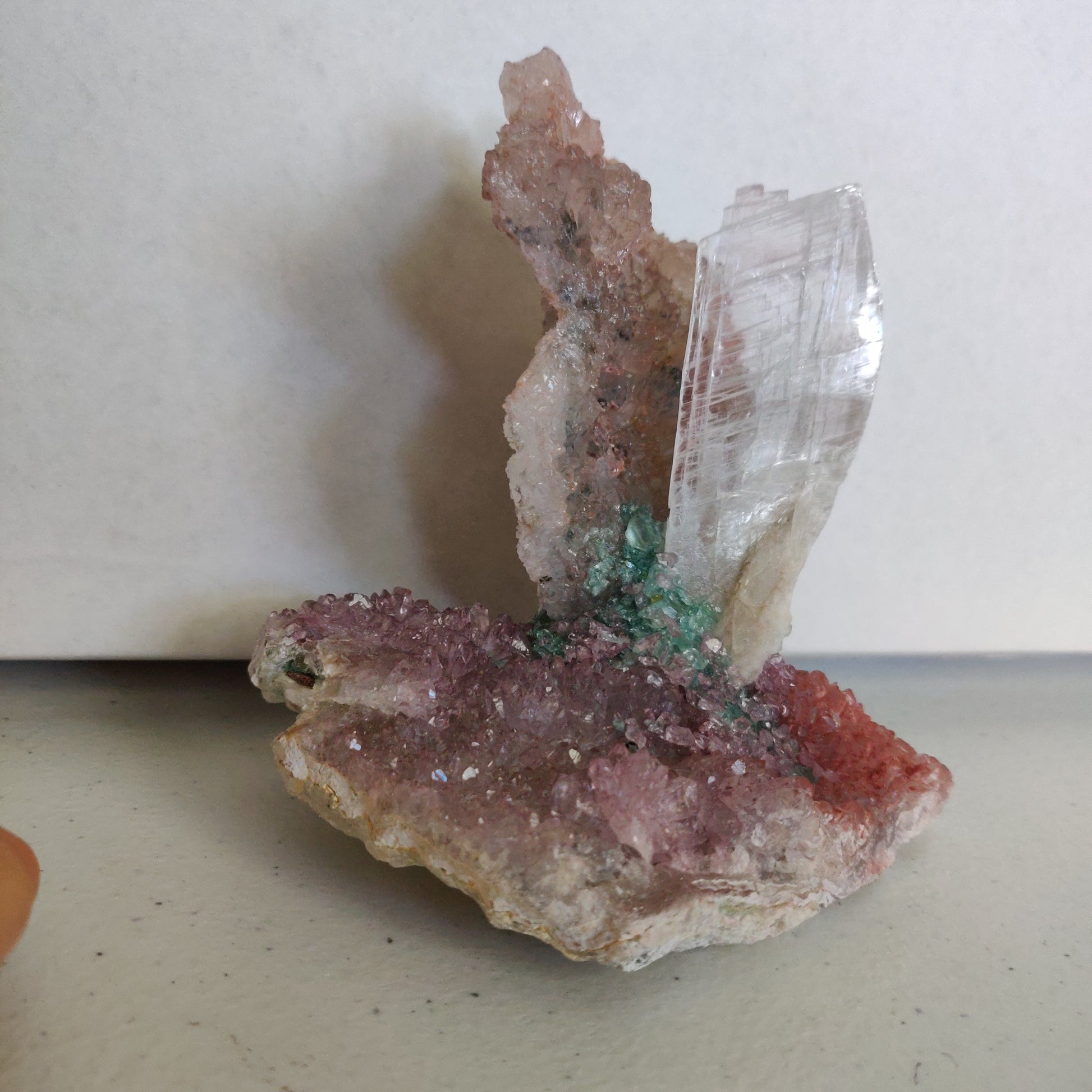 Amethyst & Selenite Sculpture (#4) - Simply Affinity