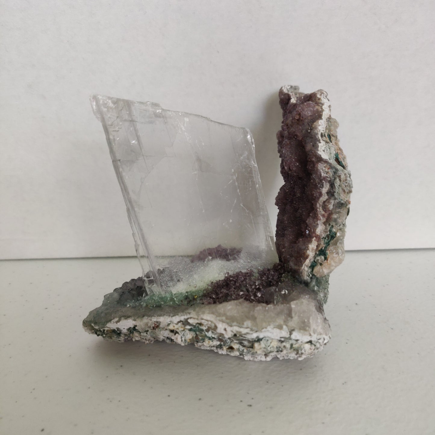 Amethyst & Selenite Sculpture (#6) - Simply Affinity