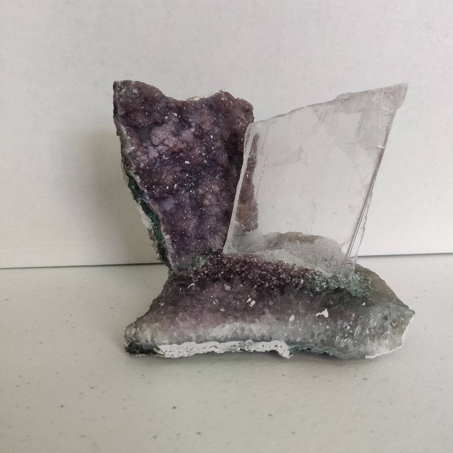 Amethyst & Selenite Sculpture (#6) - Simply Affinity