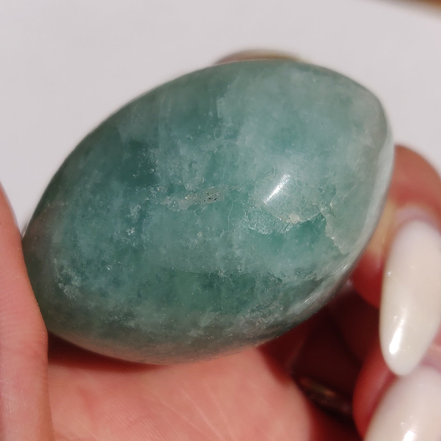 Fluorite Palm Stone (#8)