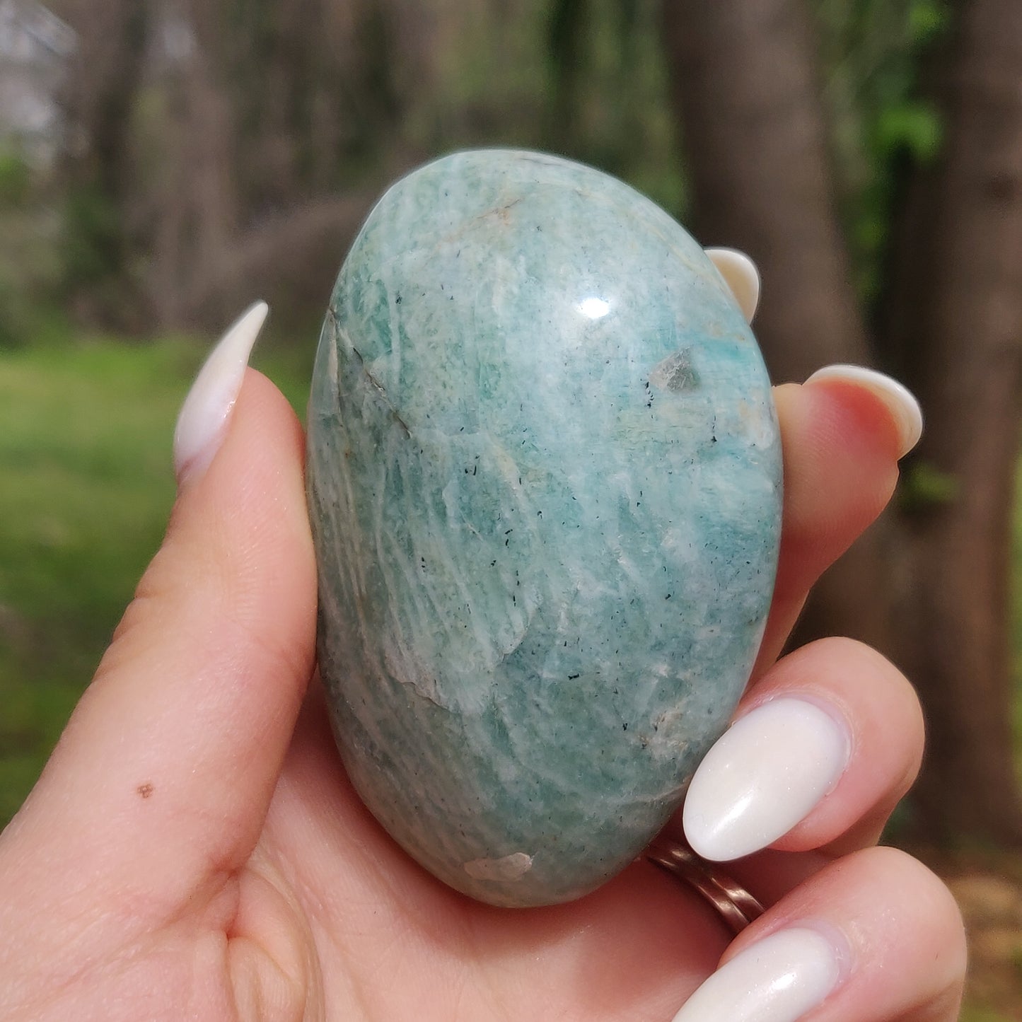 Amazonite Palm Stone (#7) - Simply Affinity