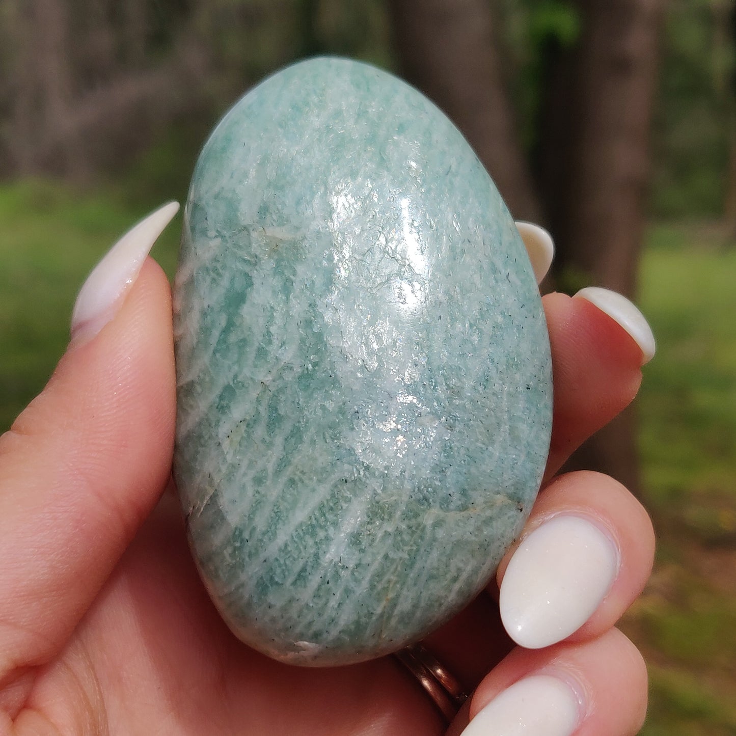 Amazonite Palm Stone (#7) - Simply Affinity