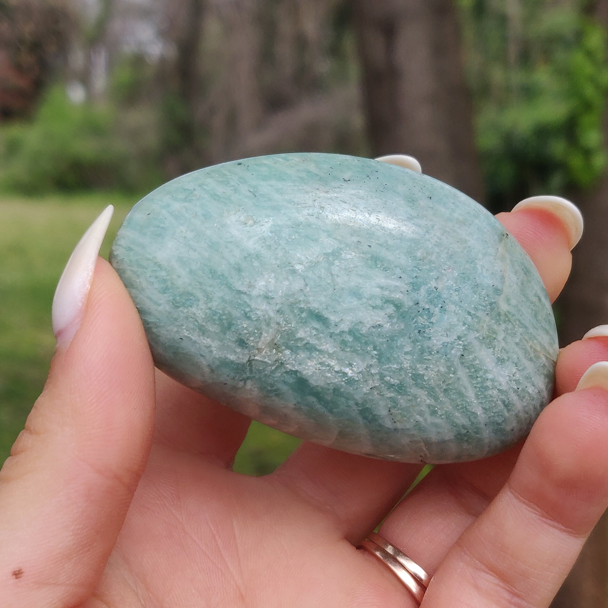 Amazonite Palm Stone (#7) - Simply Affinity