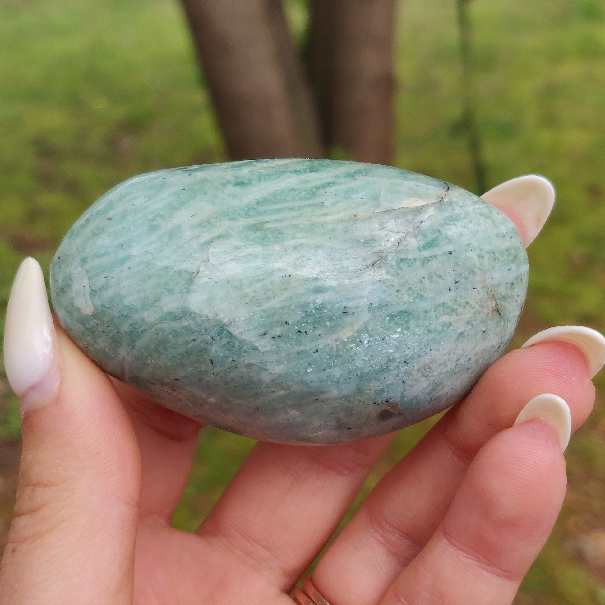 Amazonite Palm Stone (#7) - Simply Affinity