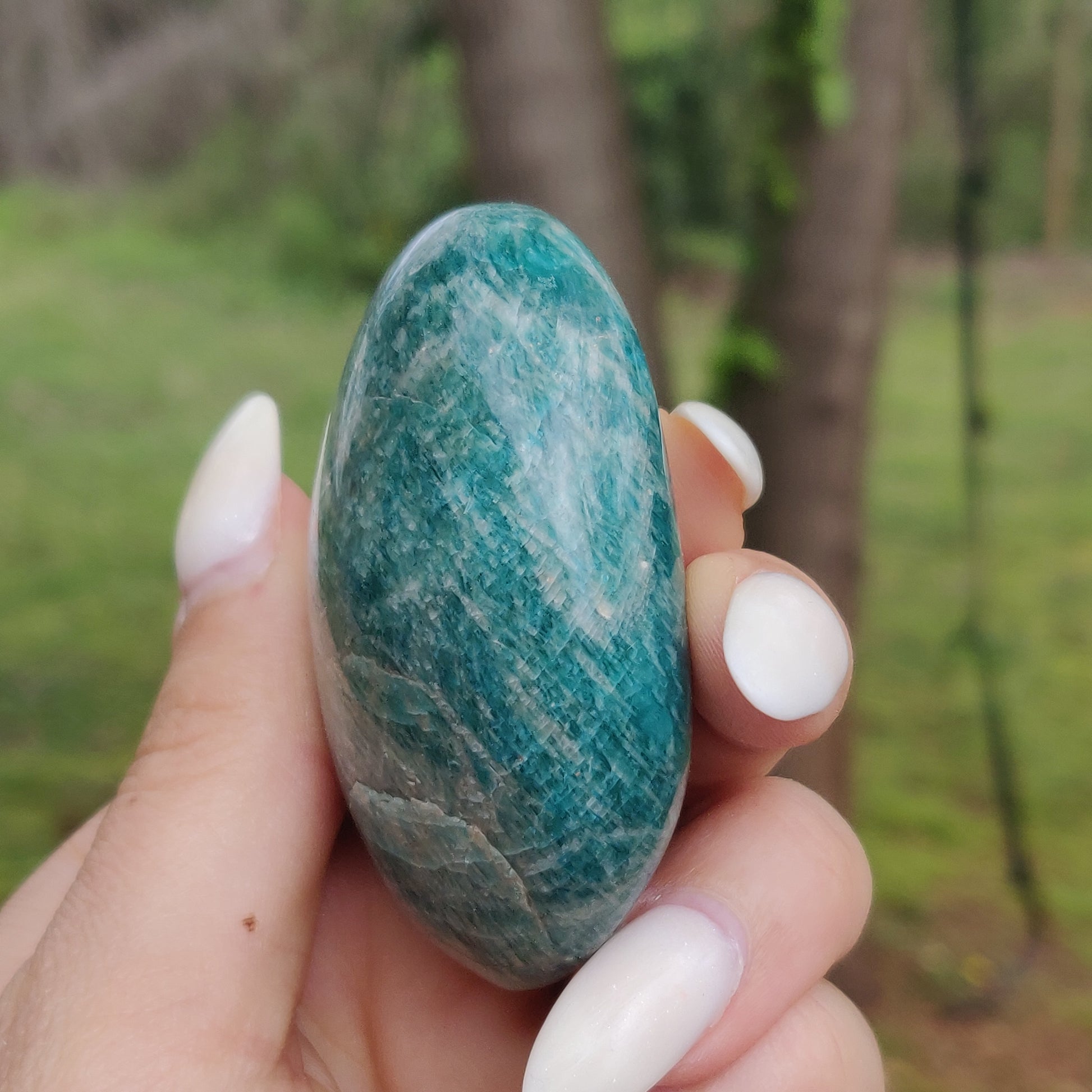 Amazonite Palm Stone (#8) - Simply Affinity