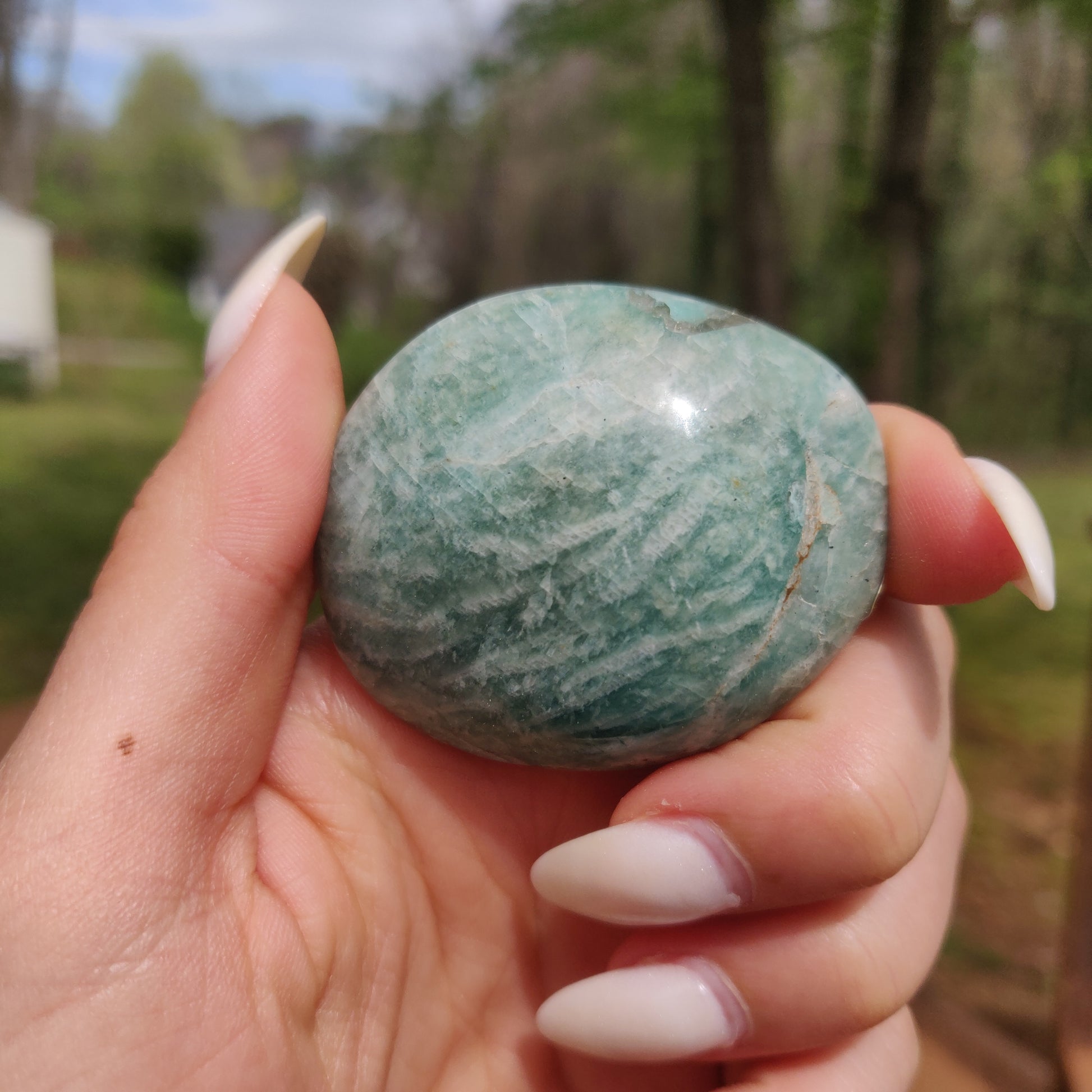 Amazonite Palm Stone (#9) - Simply Affinity