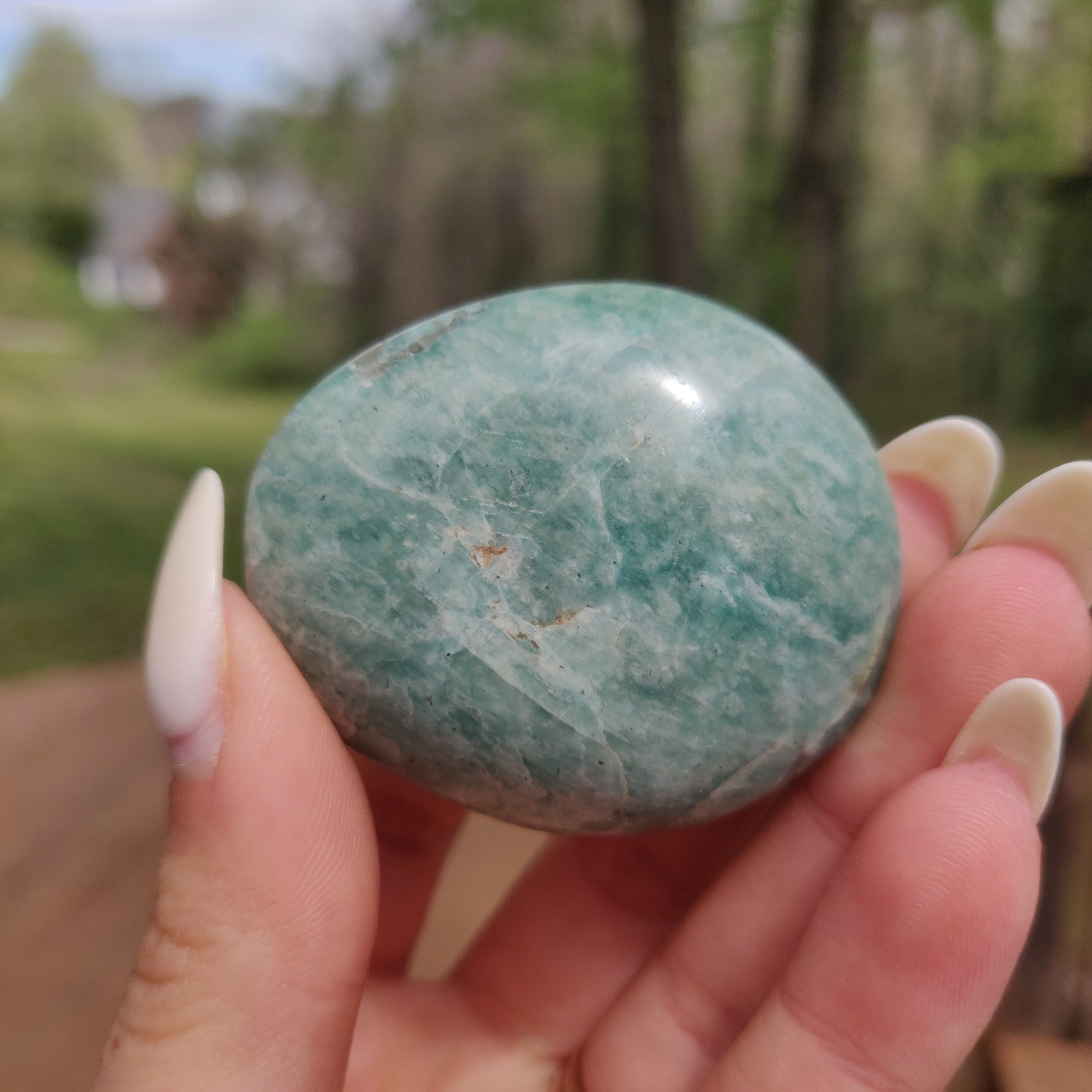 Amazonite Palm Stone (#9) - Simply Affinity