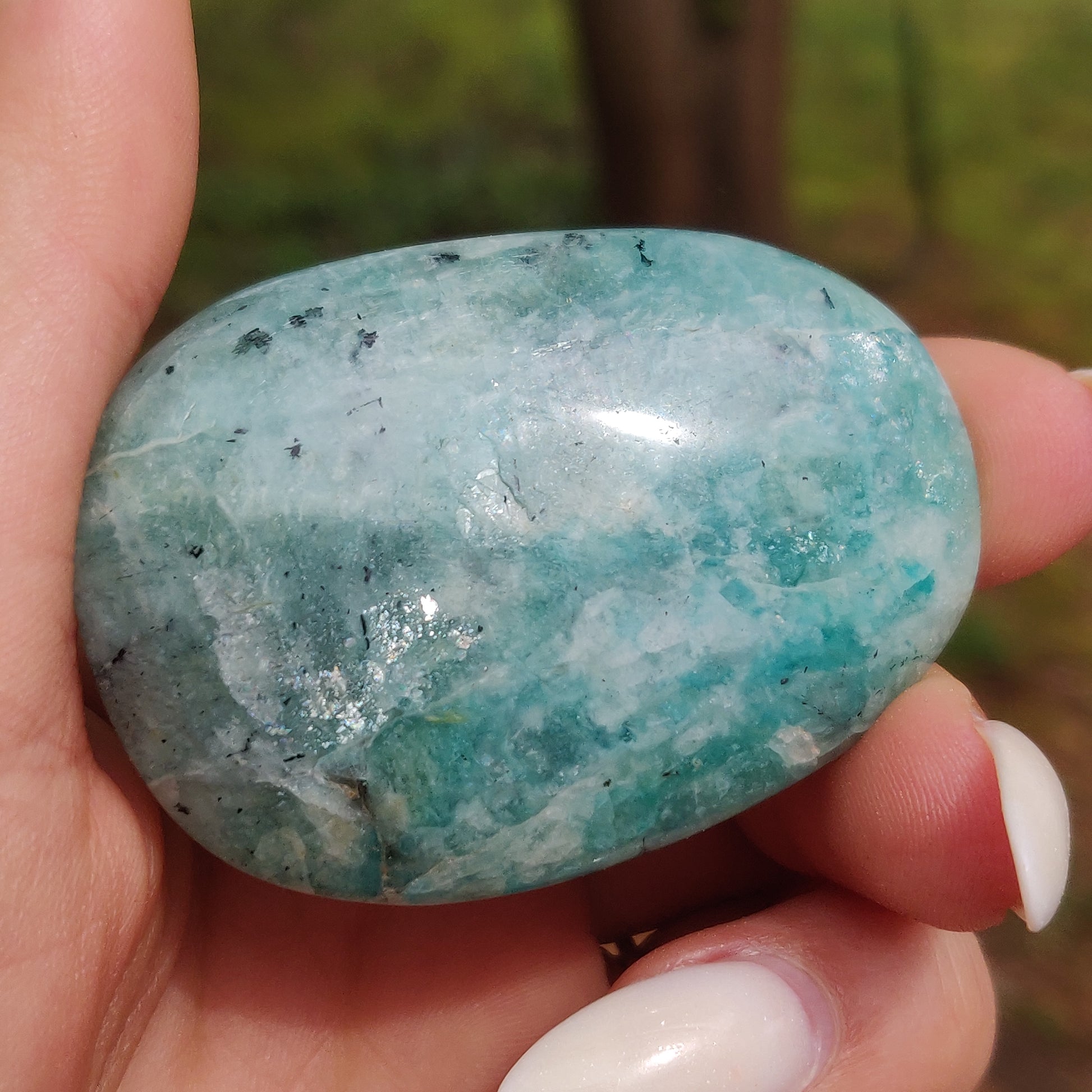 Amazonite Palm Stone (#12) - Simply Affinity