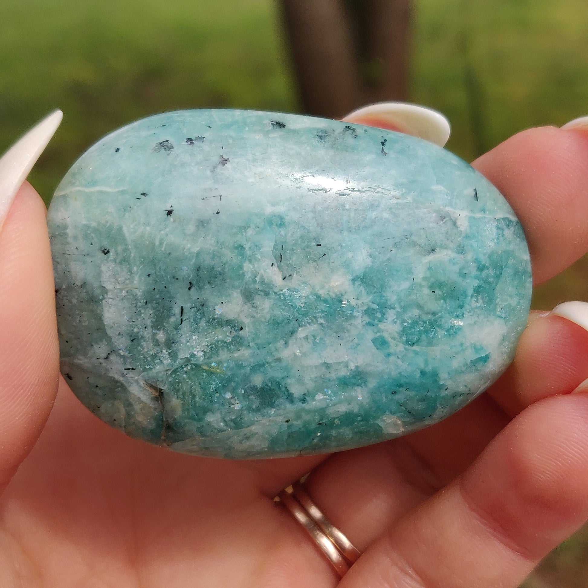 Amazonite Palm Stone (#12) - Simply Affinity