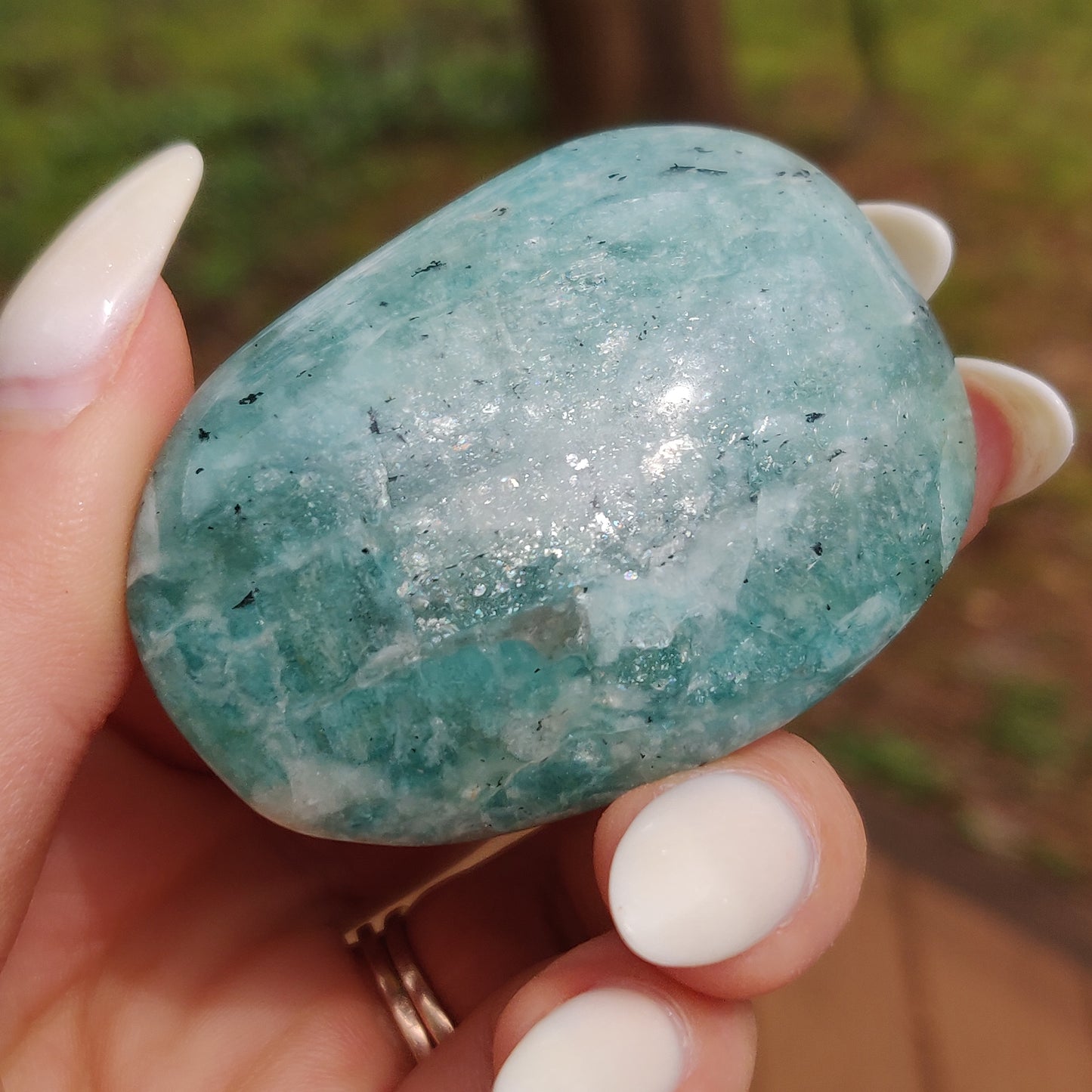 Amazonite Palm Stone (#12) - Simply Affinity
