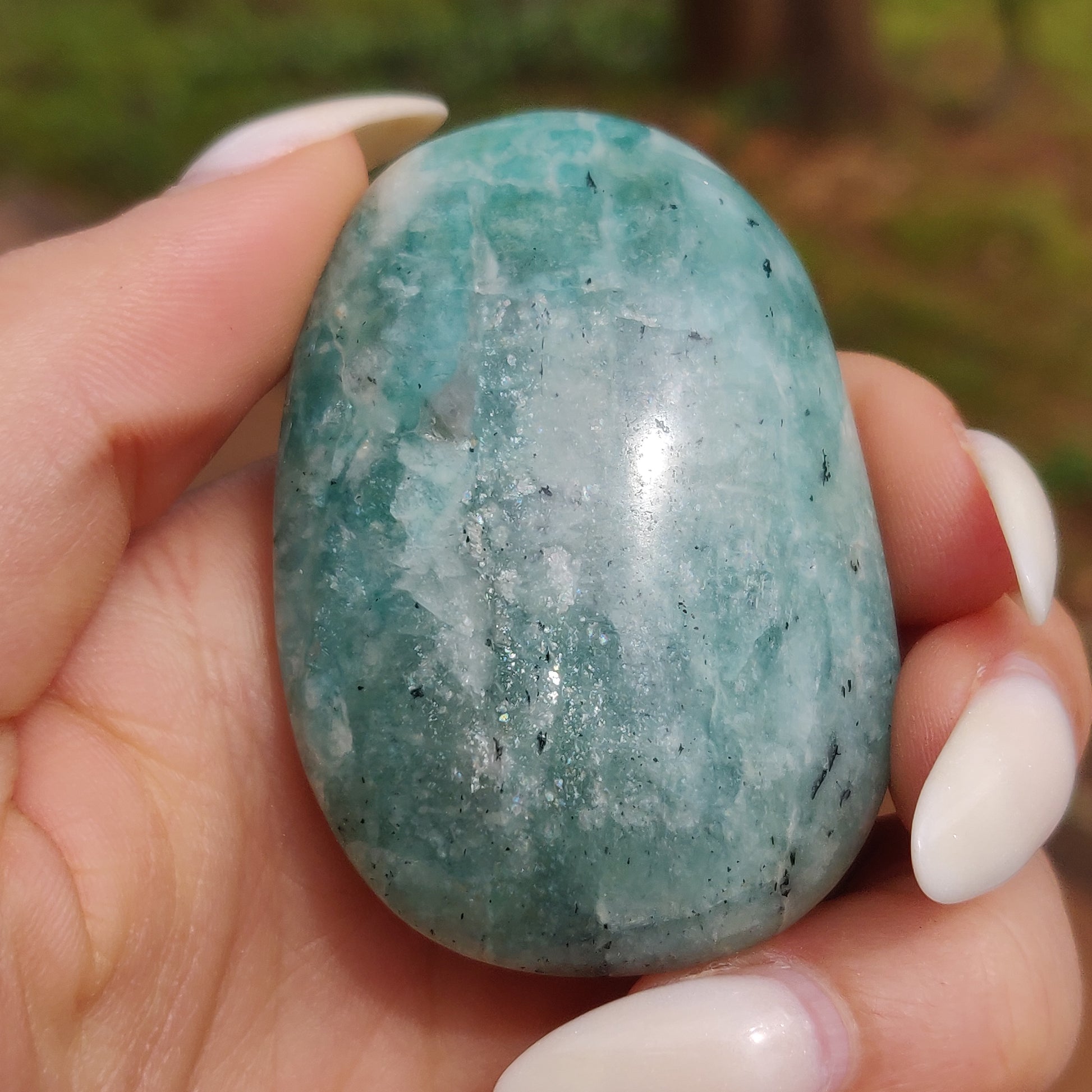 Amazonite Palm Stone (#12) - Simply Affinity
