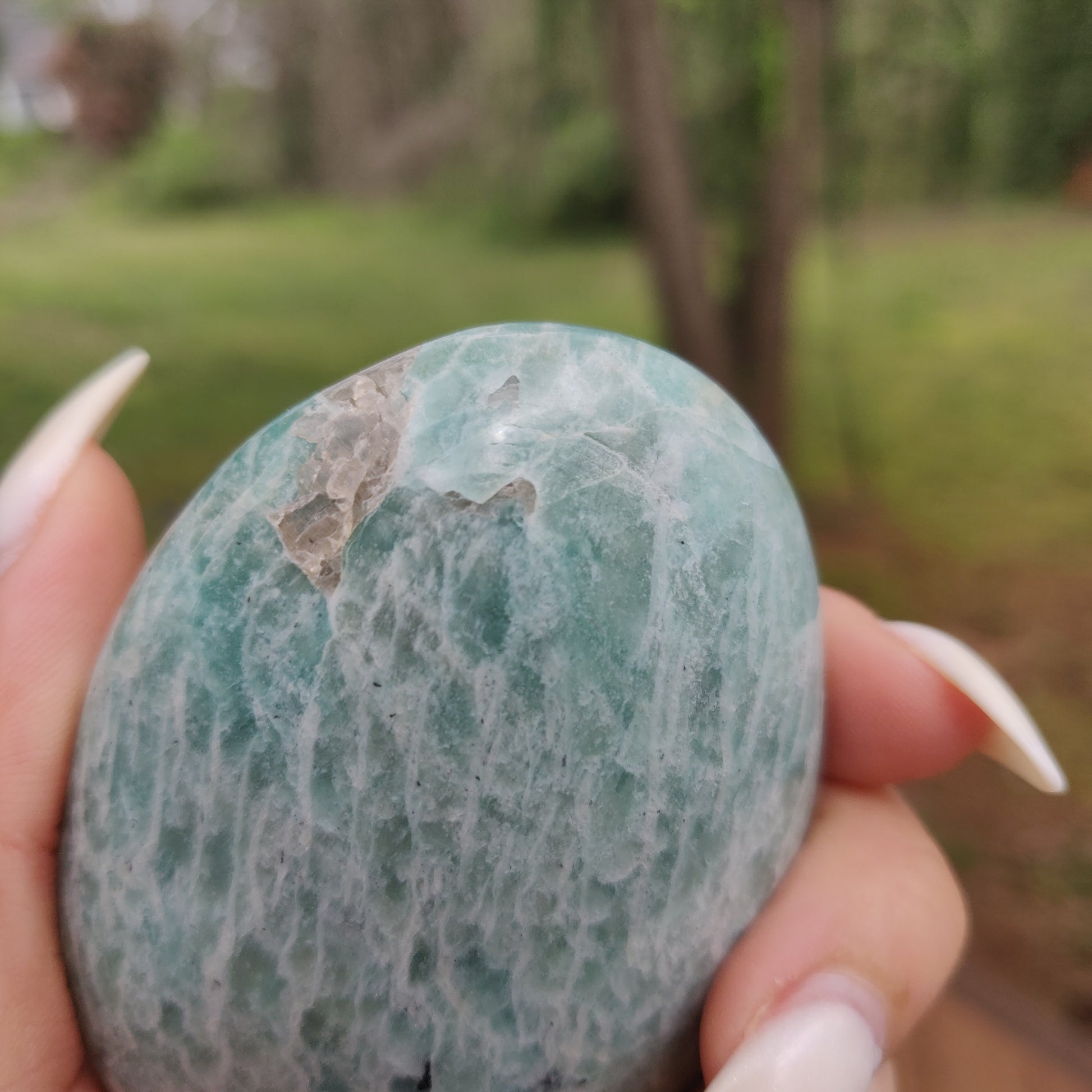 Amazonite Palm Stone (#16) - Simply Affinity