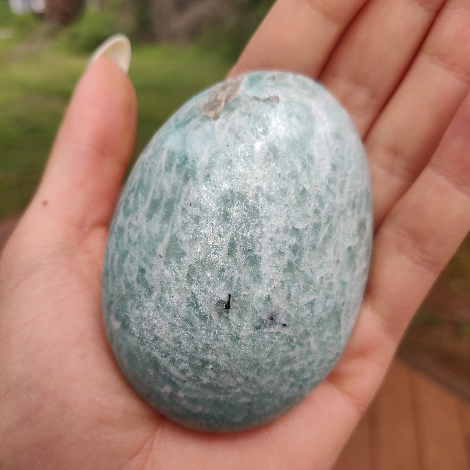 Amazonite Palm Stone (#16) - Simply Affinity