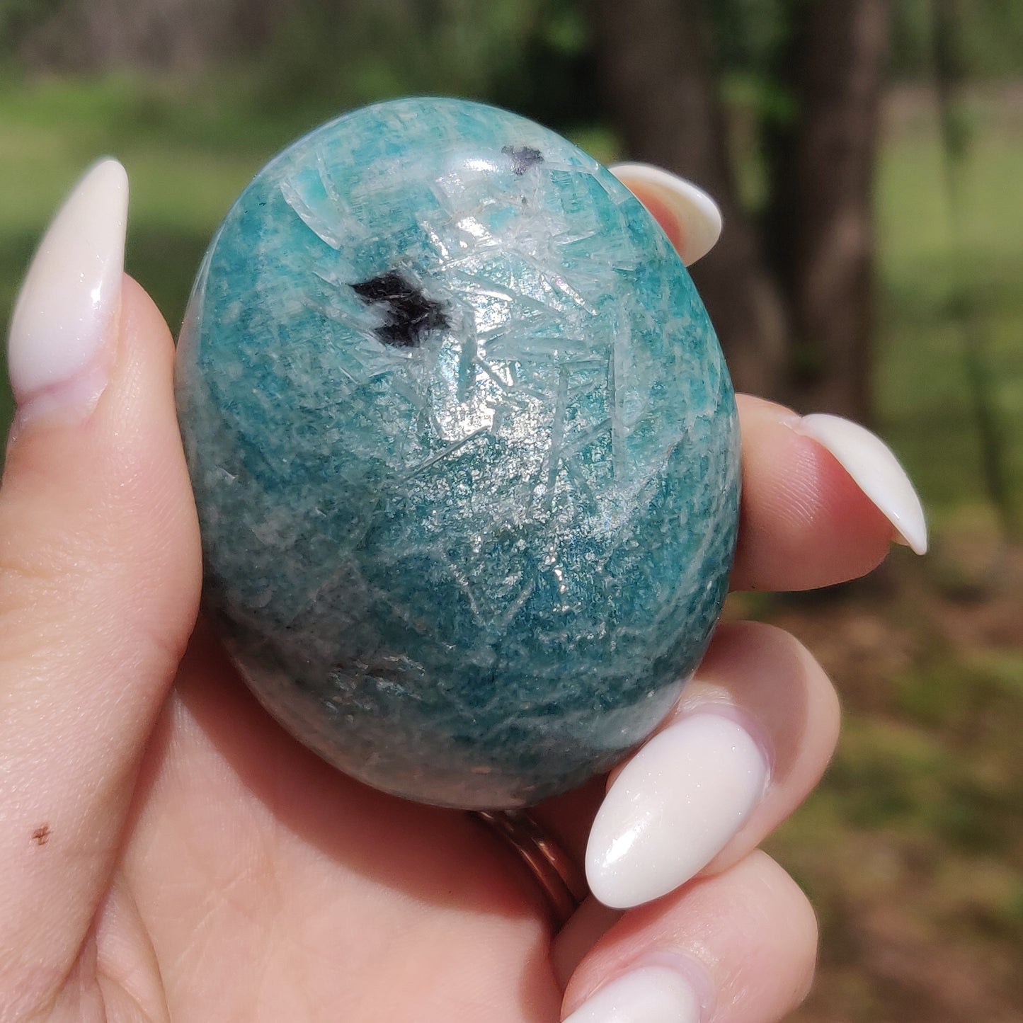 Amazonite Palm Stone (#18) - Simply Affinity
