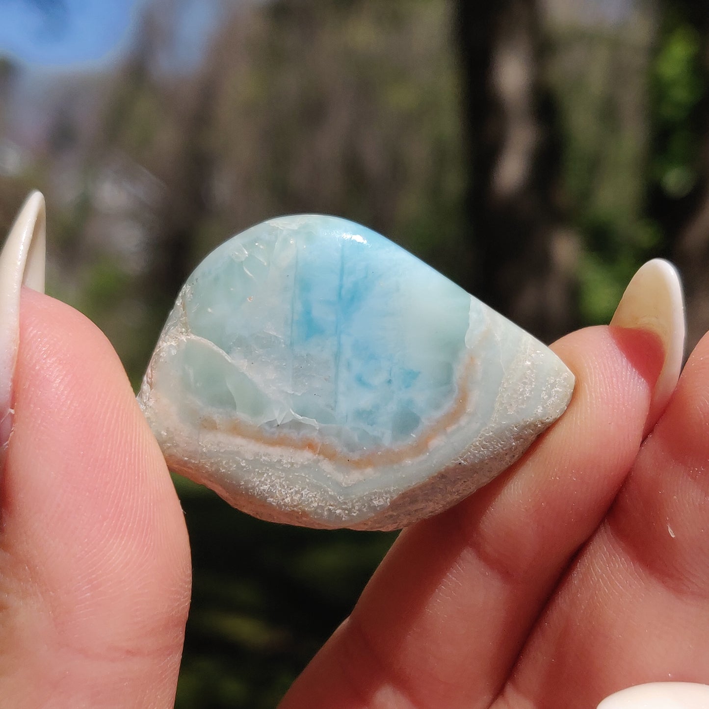 Polished Larimar Slab (#13)