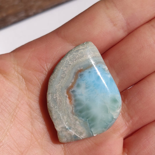 Polished Larimar Slab (#13)