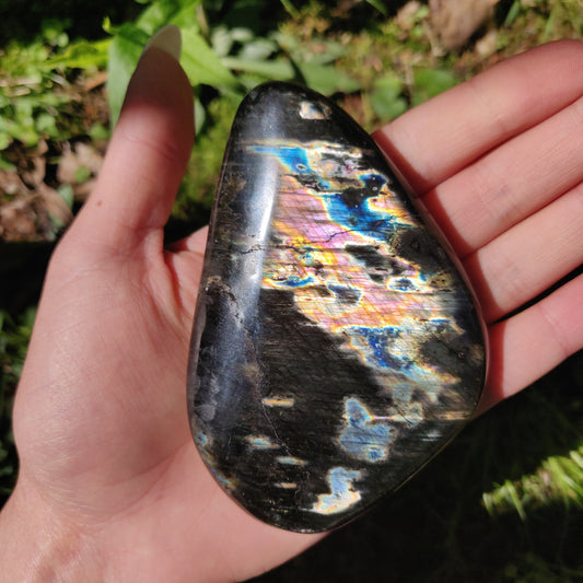 XL Labradorite Palm Stone (#201)