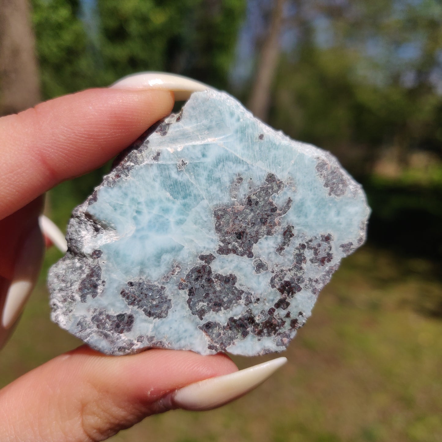 Polished Larimar Slab (#17)