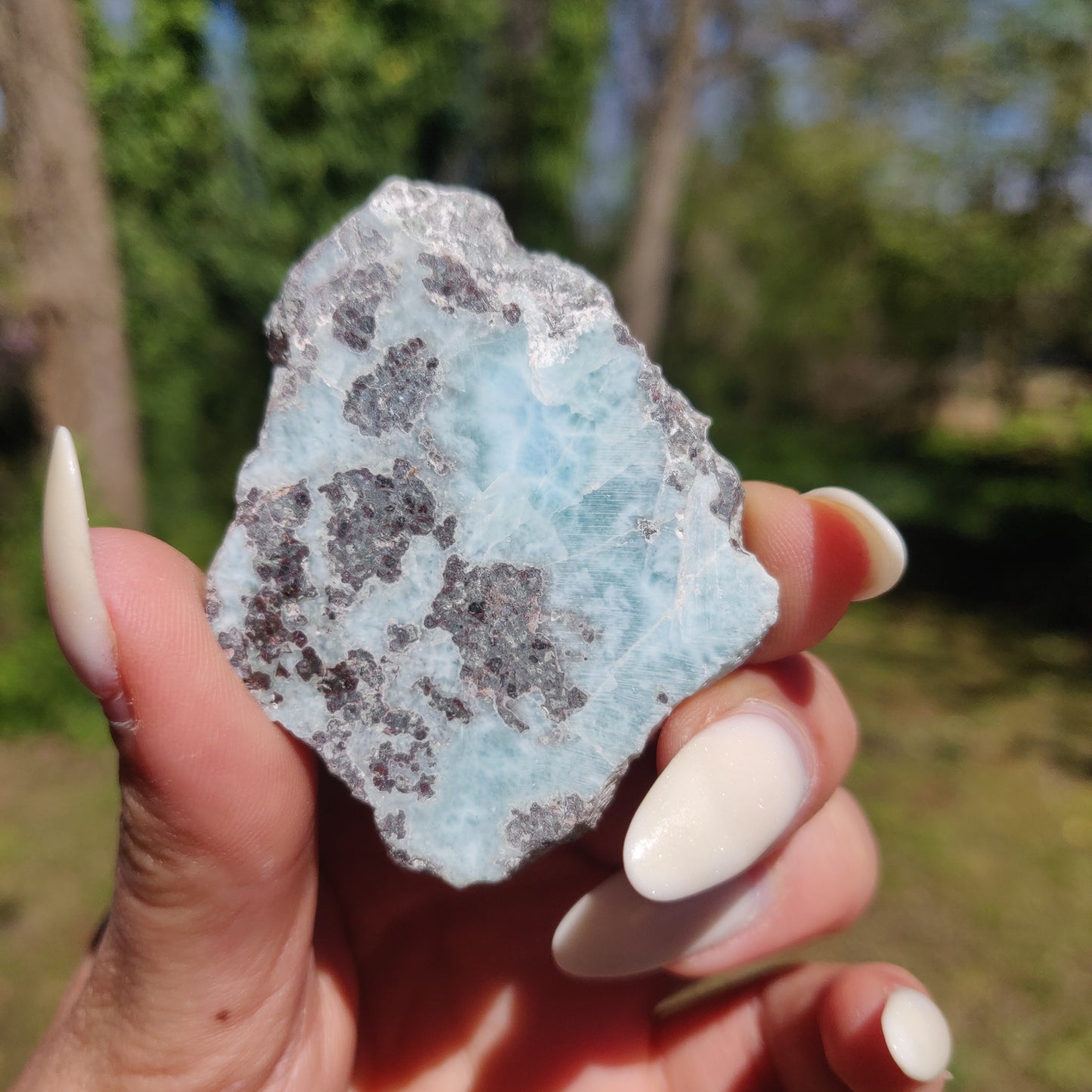 Polished Larimar Slab (#17)