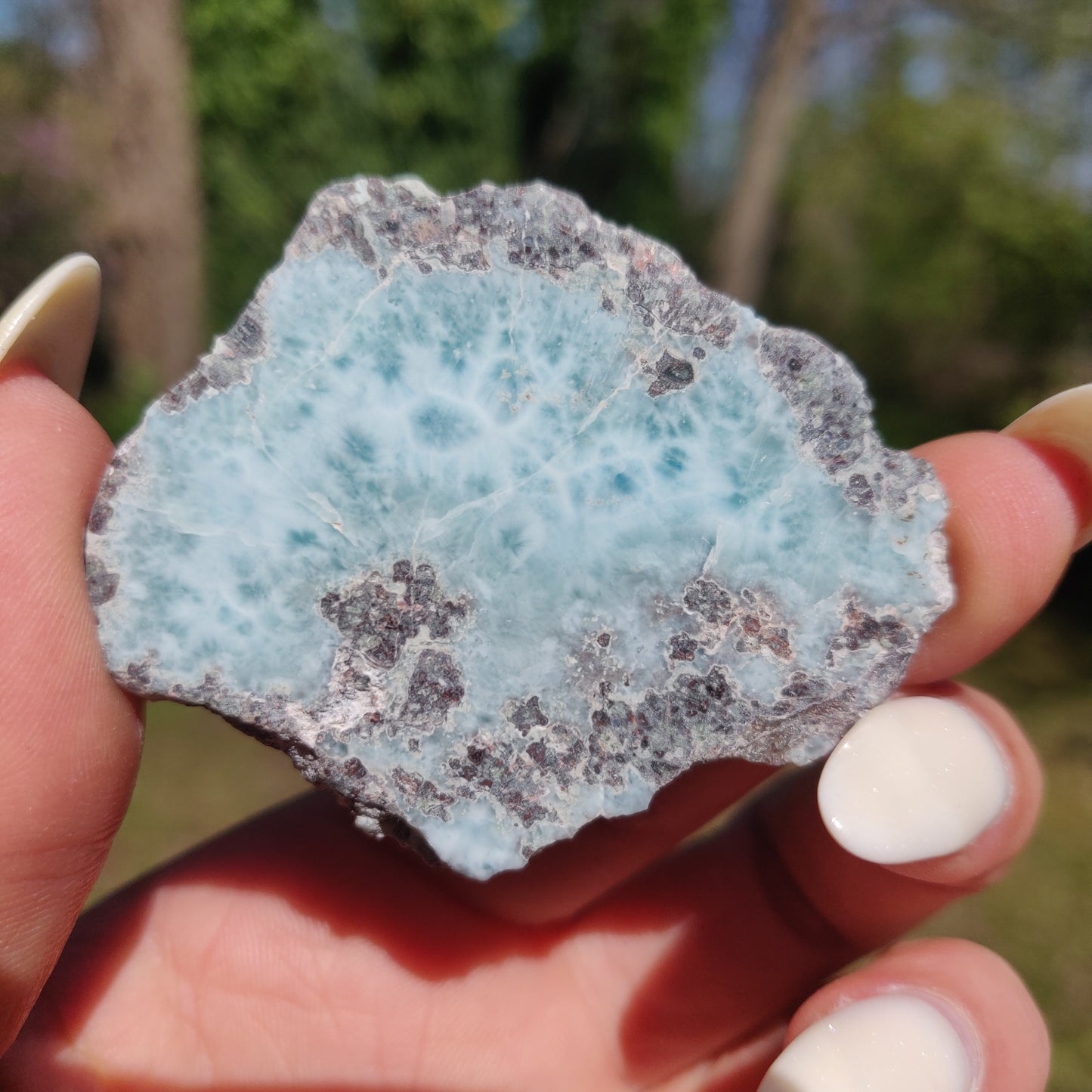 Polished Larimar Slab (#17)