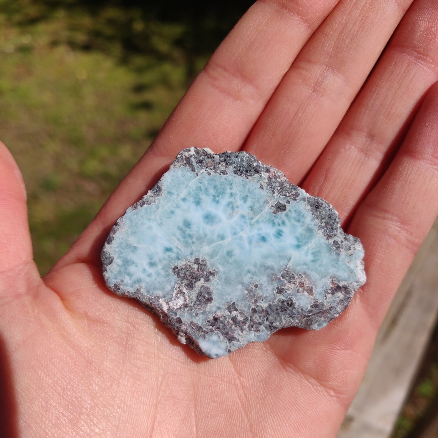 Polished Larimar Slab (#17)