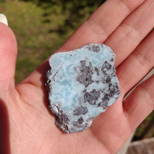 Polished Larimar Slab (#17)