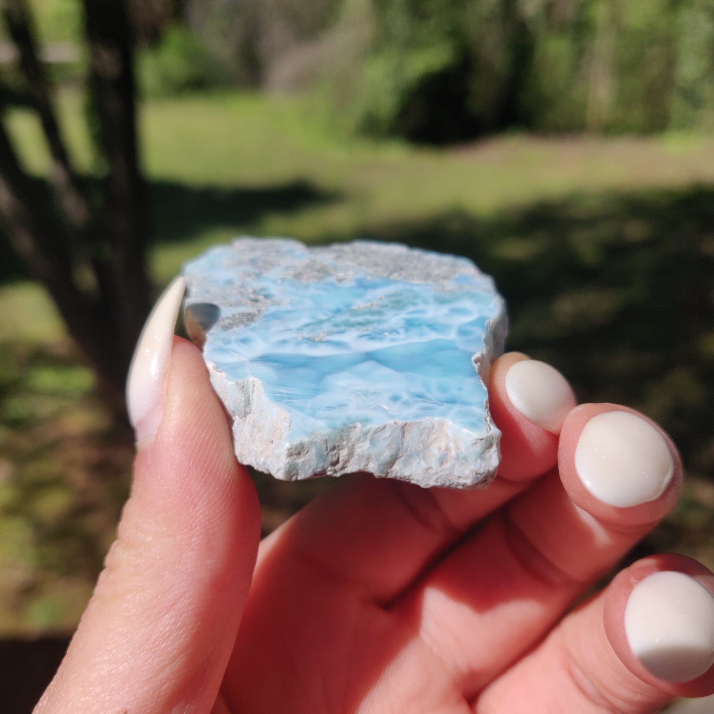 Polished Larimar Slab (#18)