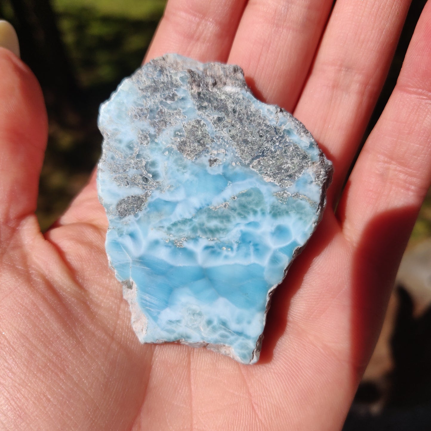 Polished Larimar Slab (#18)