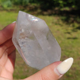 Polished Double Terminated Clear Quartz Point with Inclusions (#6P)