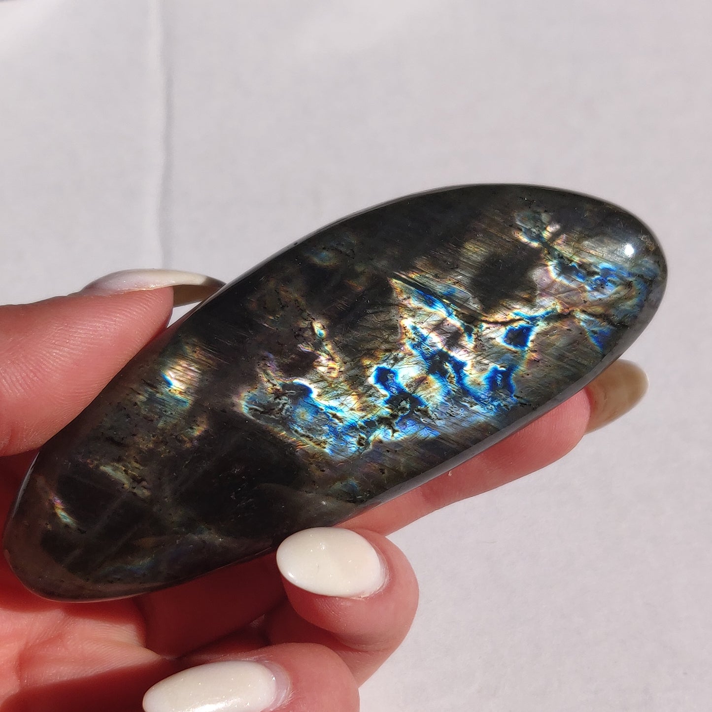 Labradorite Palm Stone (#202)