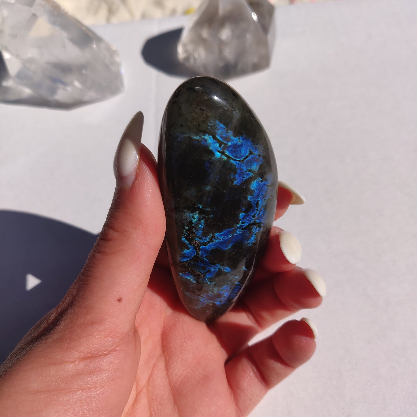 Labradorite Palm Stone (#202)