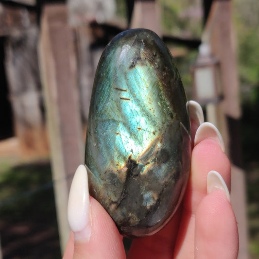 Labradorite Palm Stone (#208)