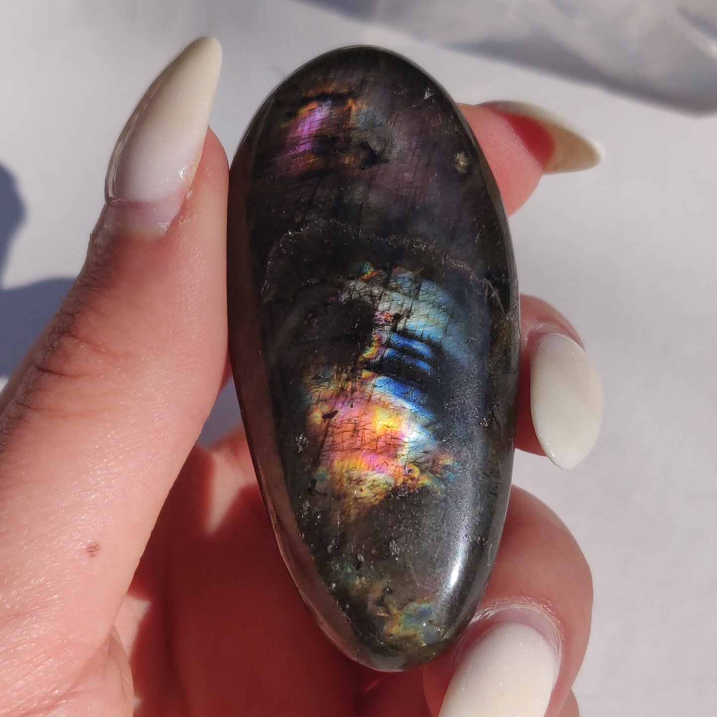 Labradorite Palm Stone (#212)