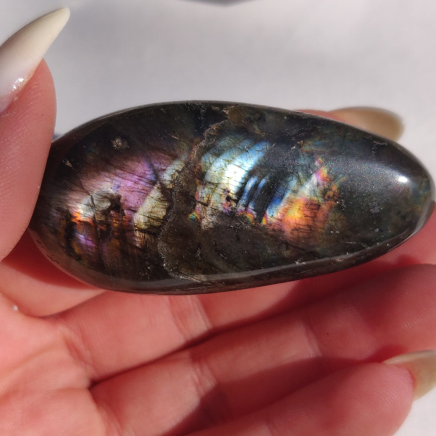 Labradorite Palm Stone (#212)