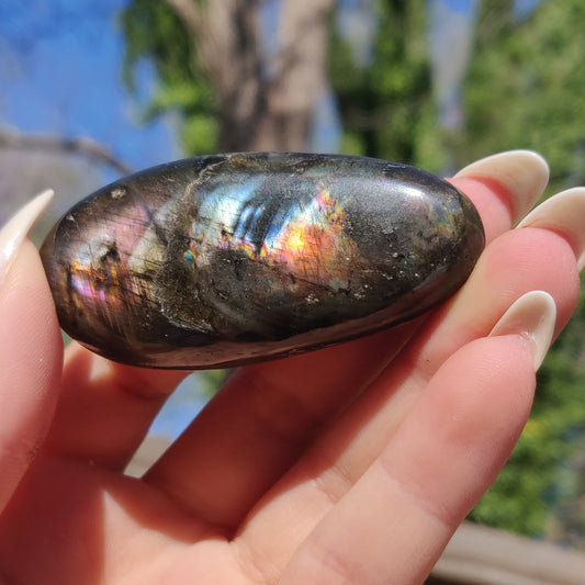 Labradorite Palm Stone (#212)
