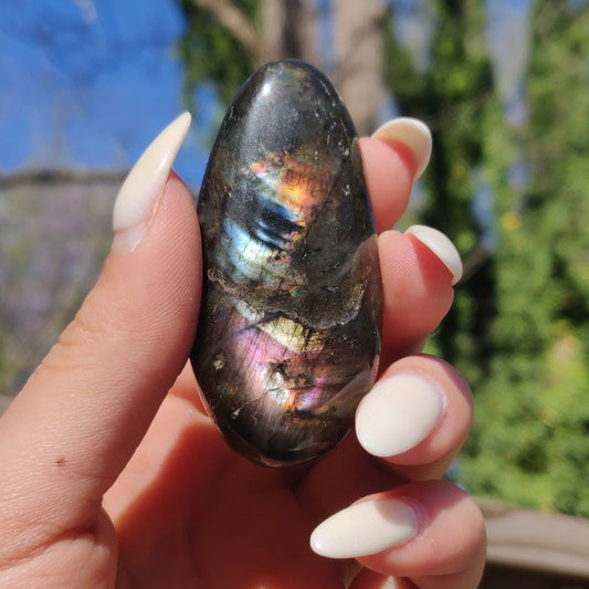 Labradorite Palm Stone (#212)