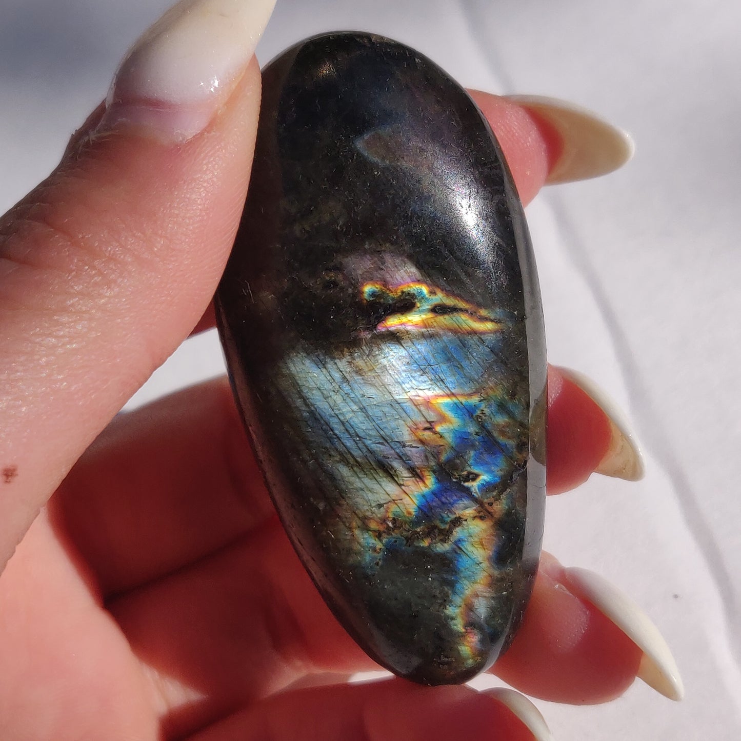 Labradorite Palm Stone (#212)