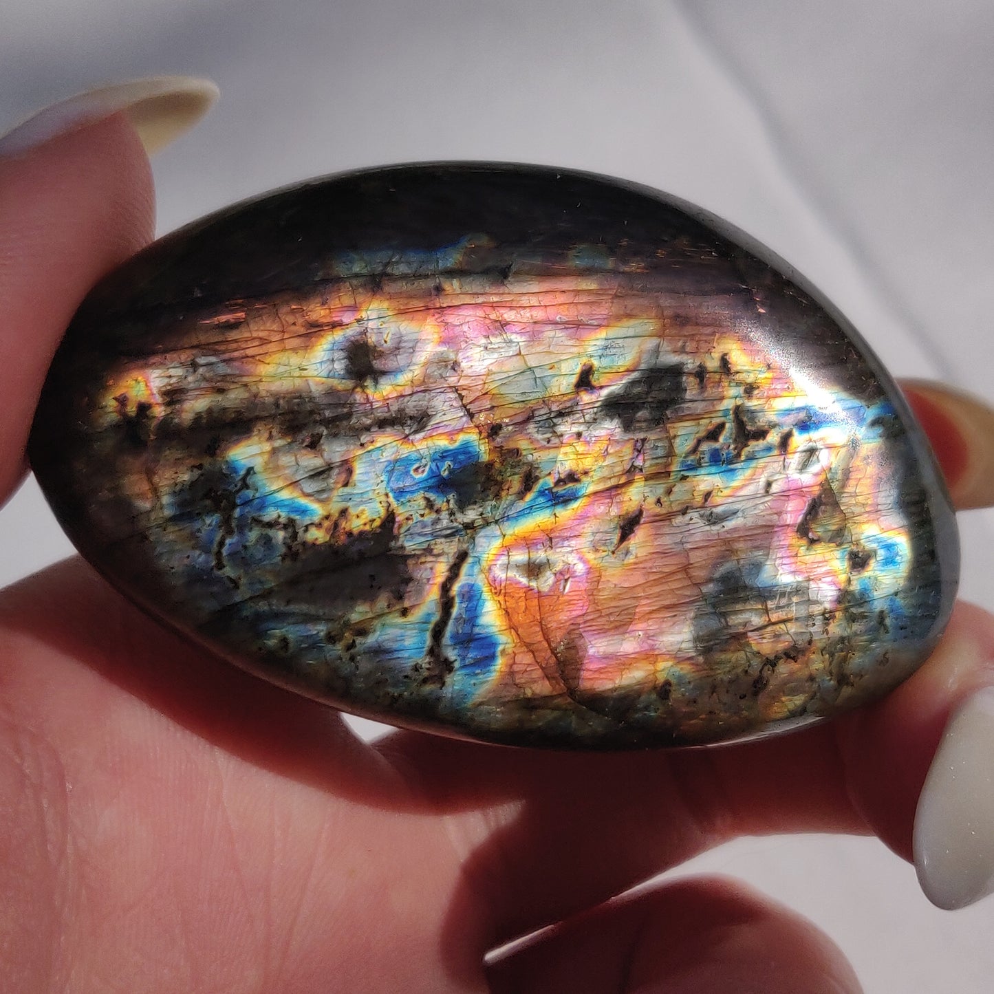 Labradorite Palm Stone (#213)