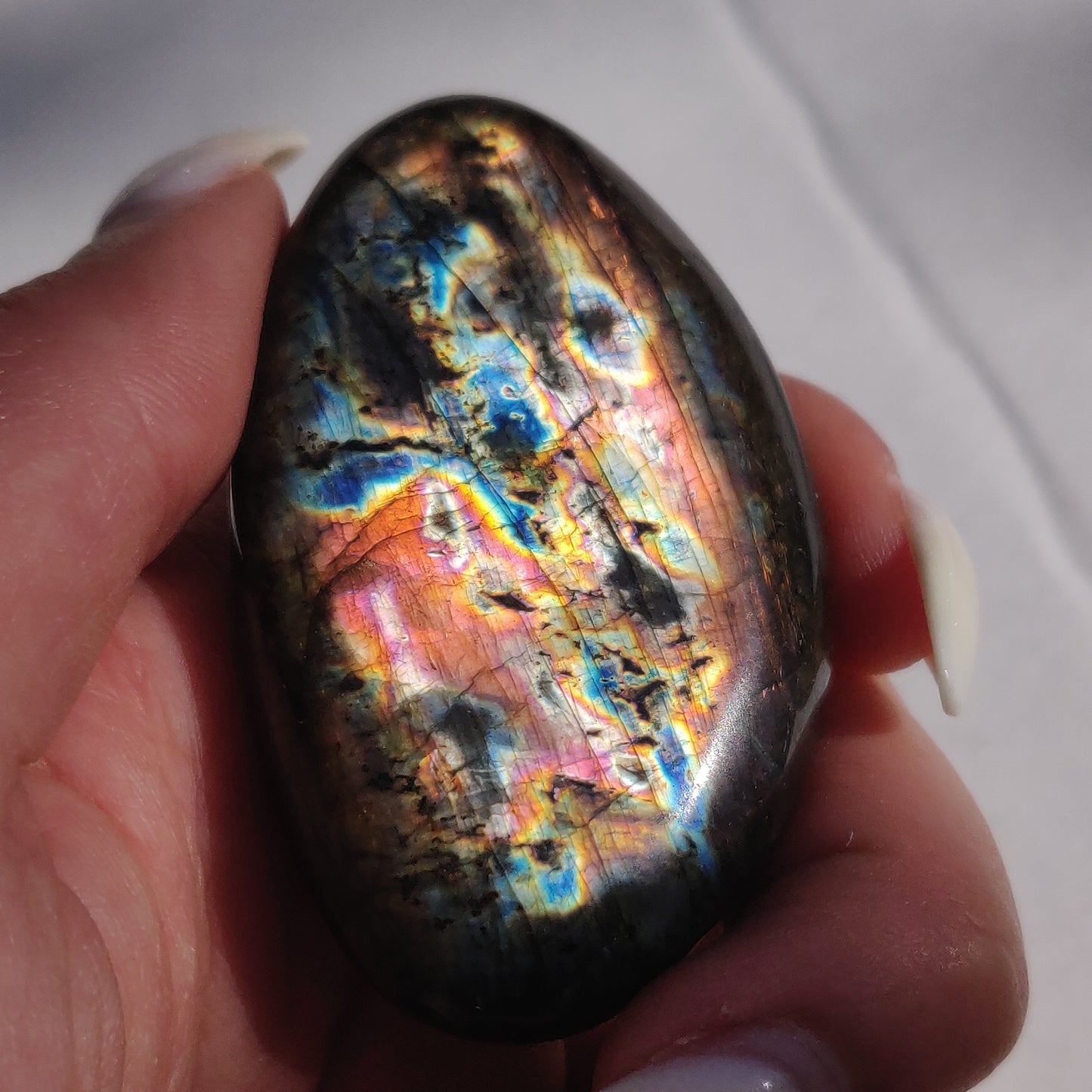Labradorite Palm Stone (#213)