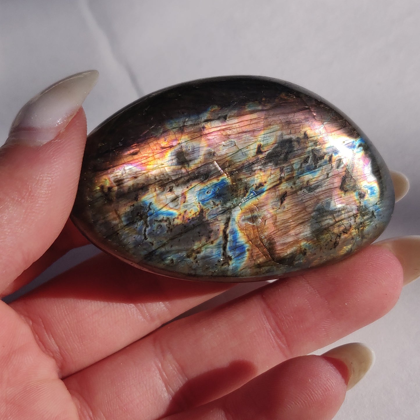 Labradorite Palm Stone (#213)