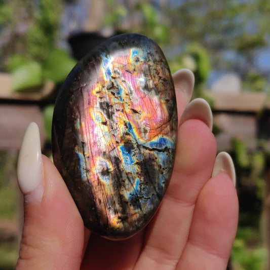 Labradorite Palm Stone (#213)
