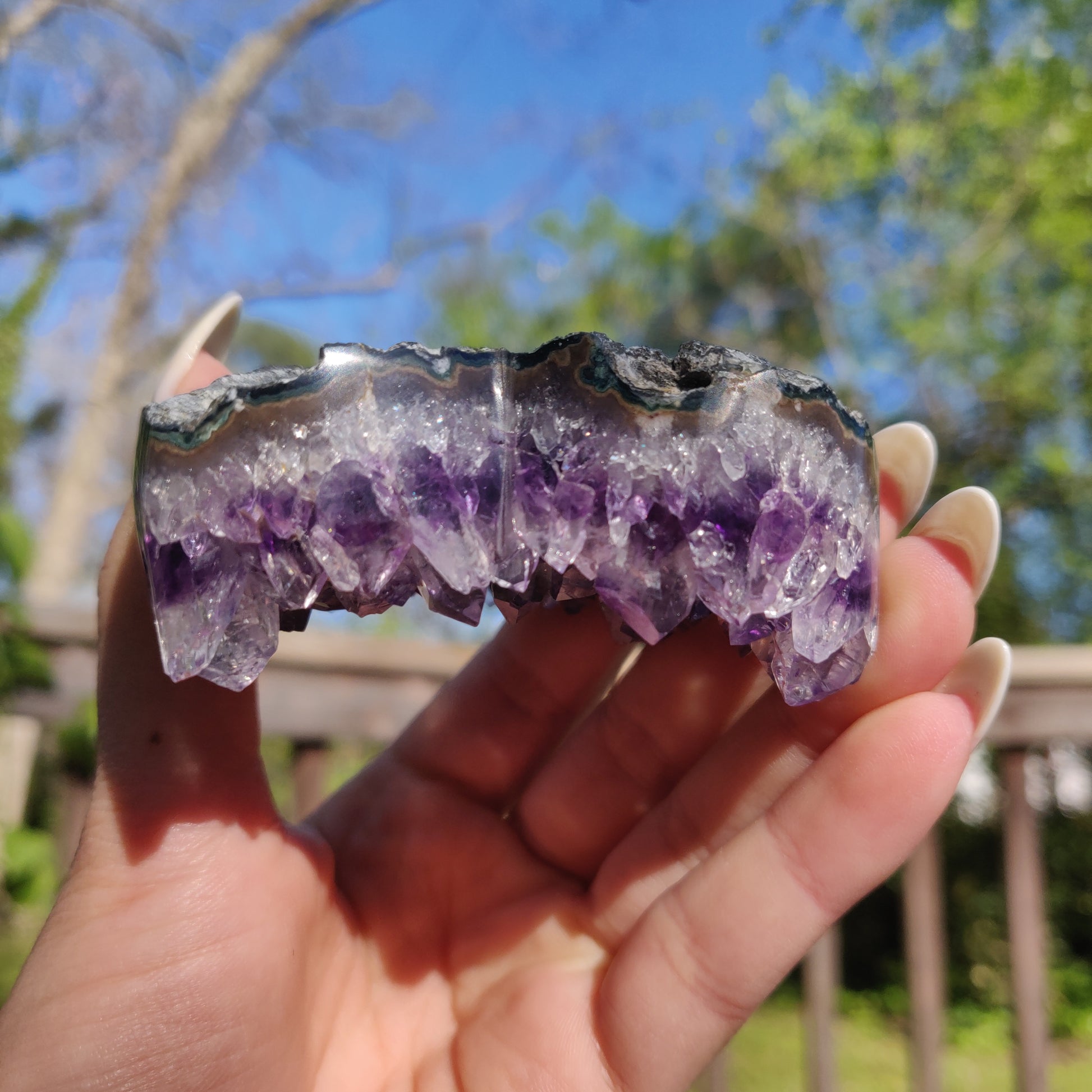 Amethyst Geode & Agate Heart (#24) - Simply Affinity