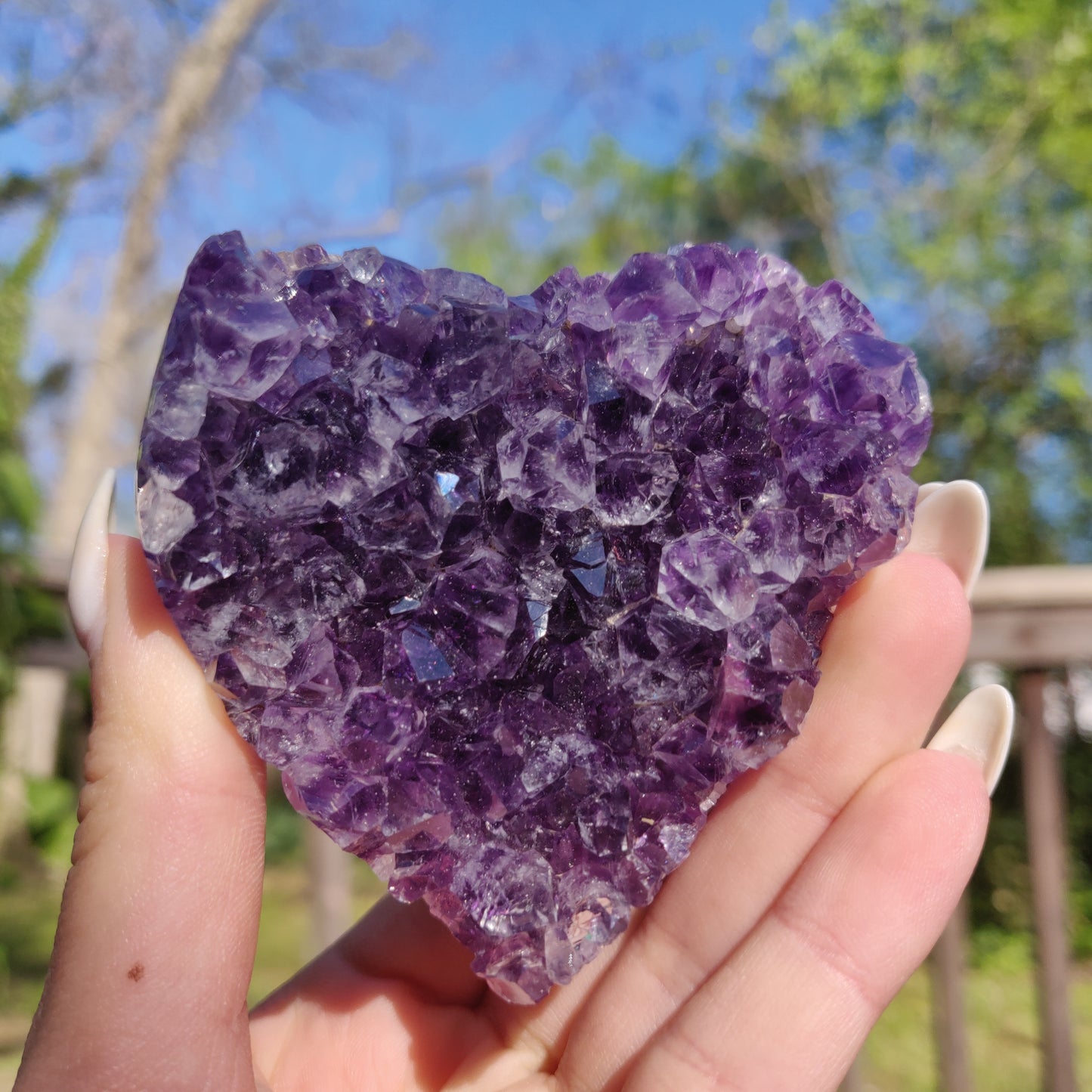 Amethyst Geode & Agate Heart (#24) - Simply Affinity