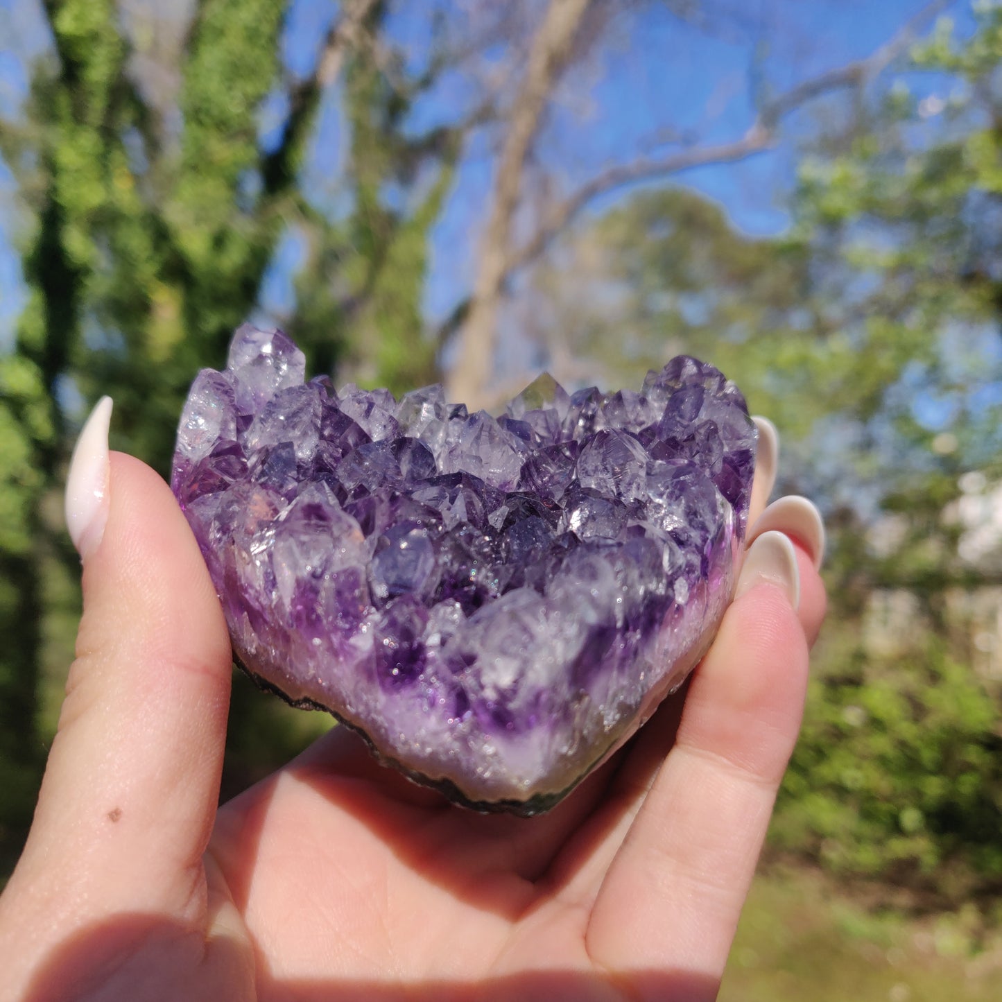 Amethyst Geode & Agate Heart (#24) - Simply Affinity